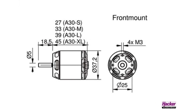 15716116 BL-Motor Hacker A30-14L V4 800kv 3-4S